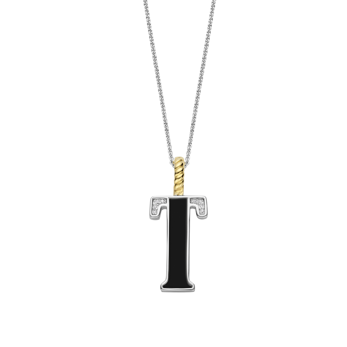 Ti Sento Milano Pendentif lettre T Lettres et chiffres 6840BL_T
