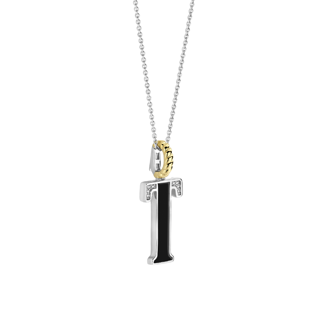 Ti Sento Milano Pendentif lettre T Lettres et chiffres 6840BL_T