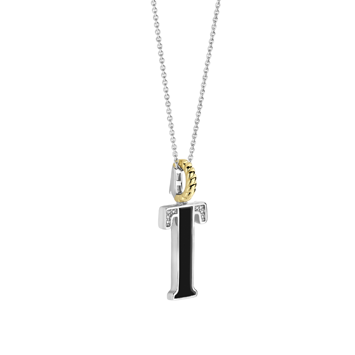 Ti Sento Milano Pendentif lettre T Lettres et chiffres 6840BL_T