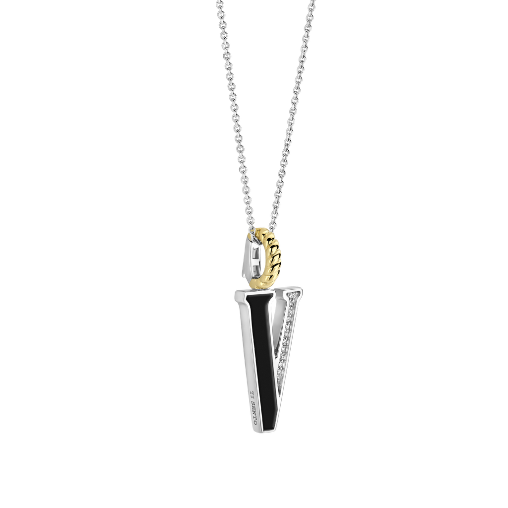 Ti Sento Milano Pendentif lettre V Lettres et chiffres 6840BL_V