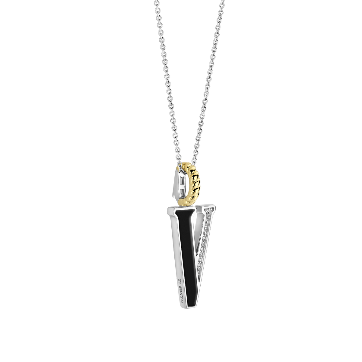 Ti Sento Milano Pendentif lettre V Lettres et chiffres 6840BL_V