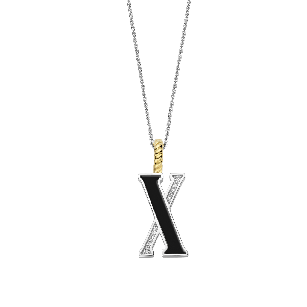 Ti Sento Milano Pendentif lettre X Lettres et chiffres 6840BL_X