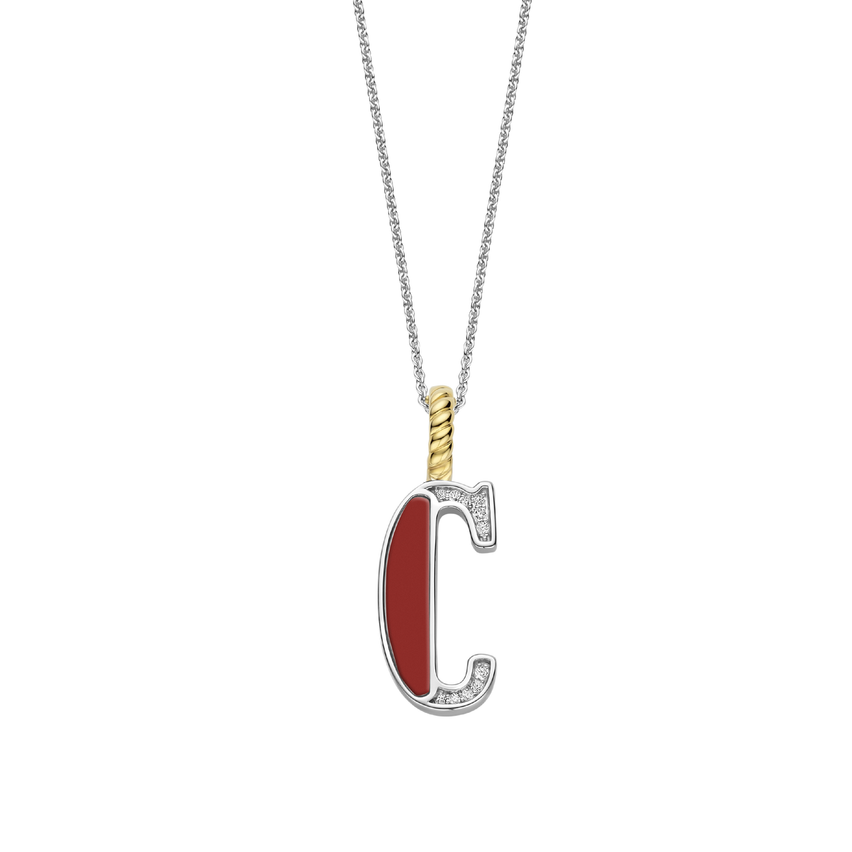 Ti Sento Milano Pendentif lettre C Lettres et chiffres 6840CR_C