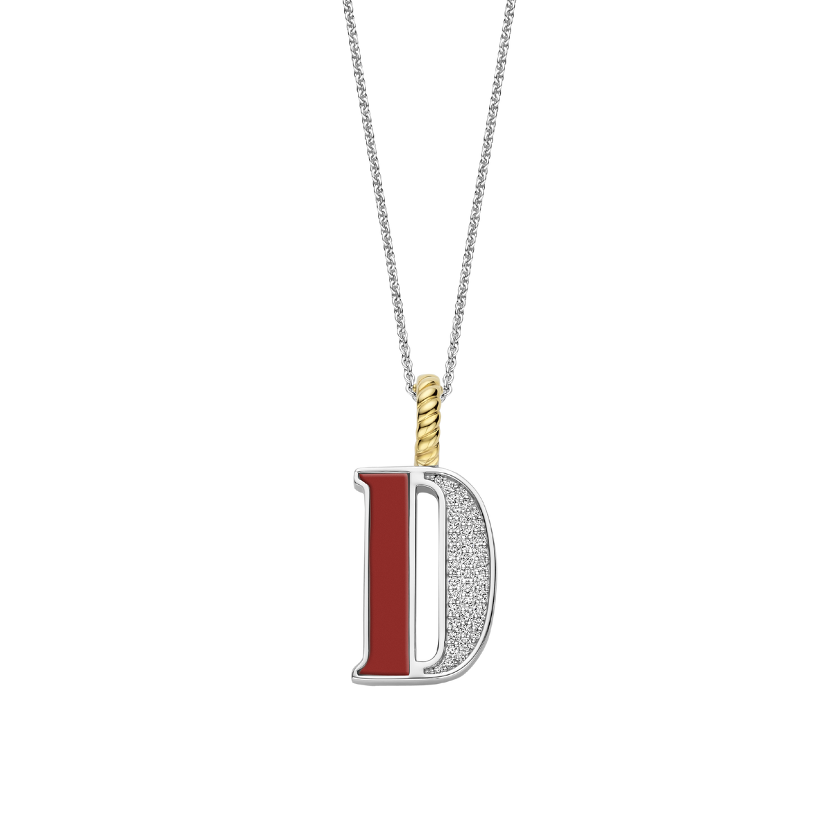 Ti Sento Milano Pendentif lettre D Lettres et chiffres 6840CR_D