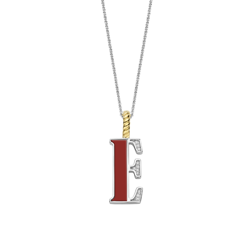Ti Sento Milano Pendentif lettre E Lettres et chiffres 6840CR_E