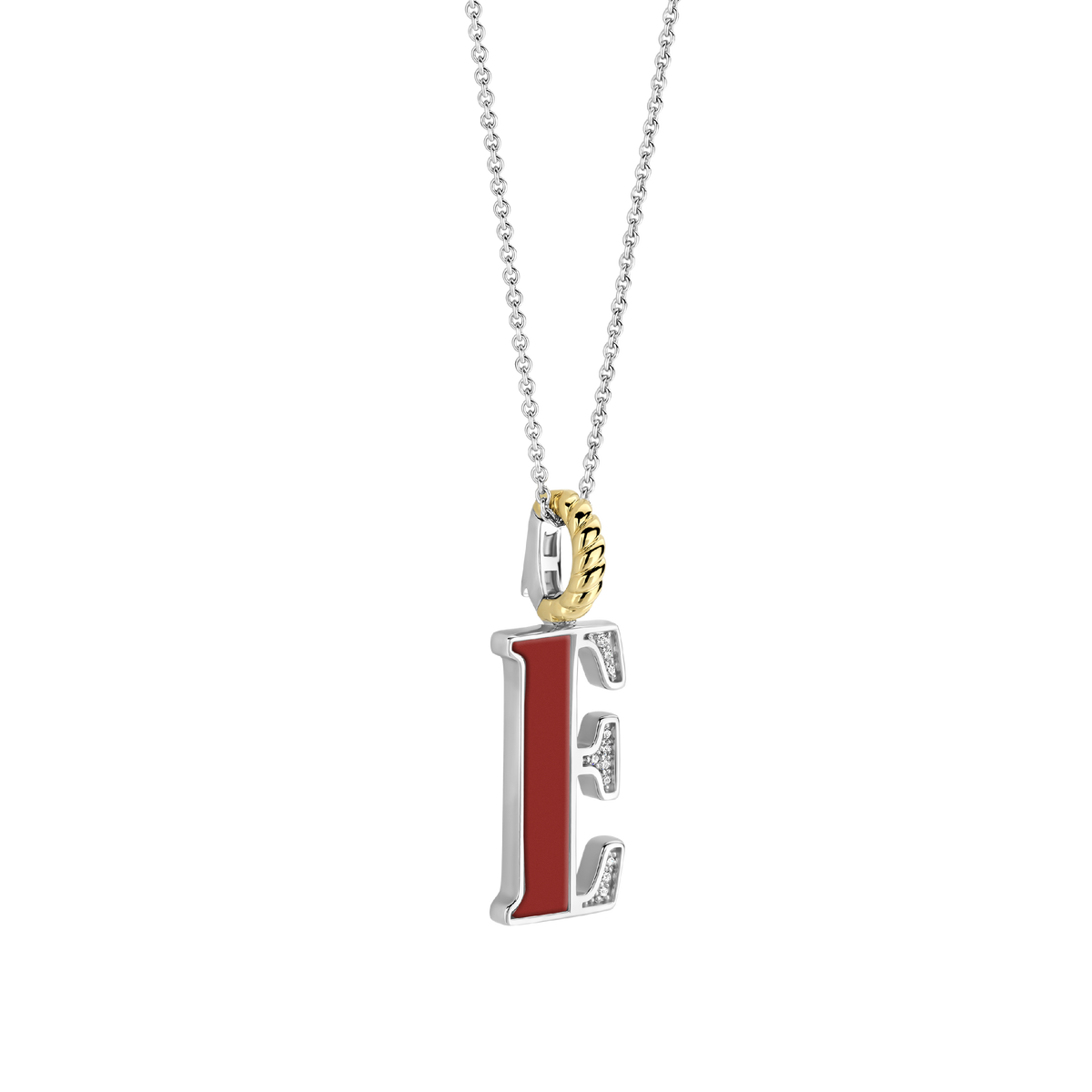 Ti Sento Milano Pendentif lettre E Lettres et chiffres 6840CR_E