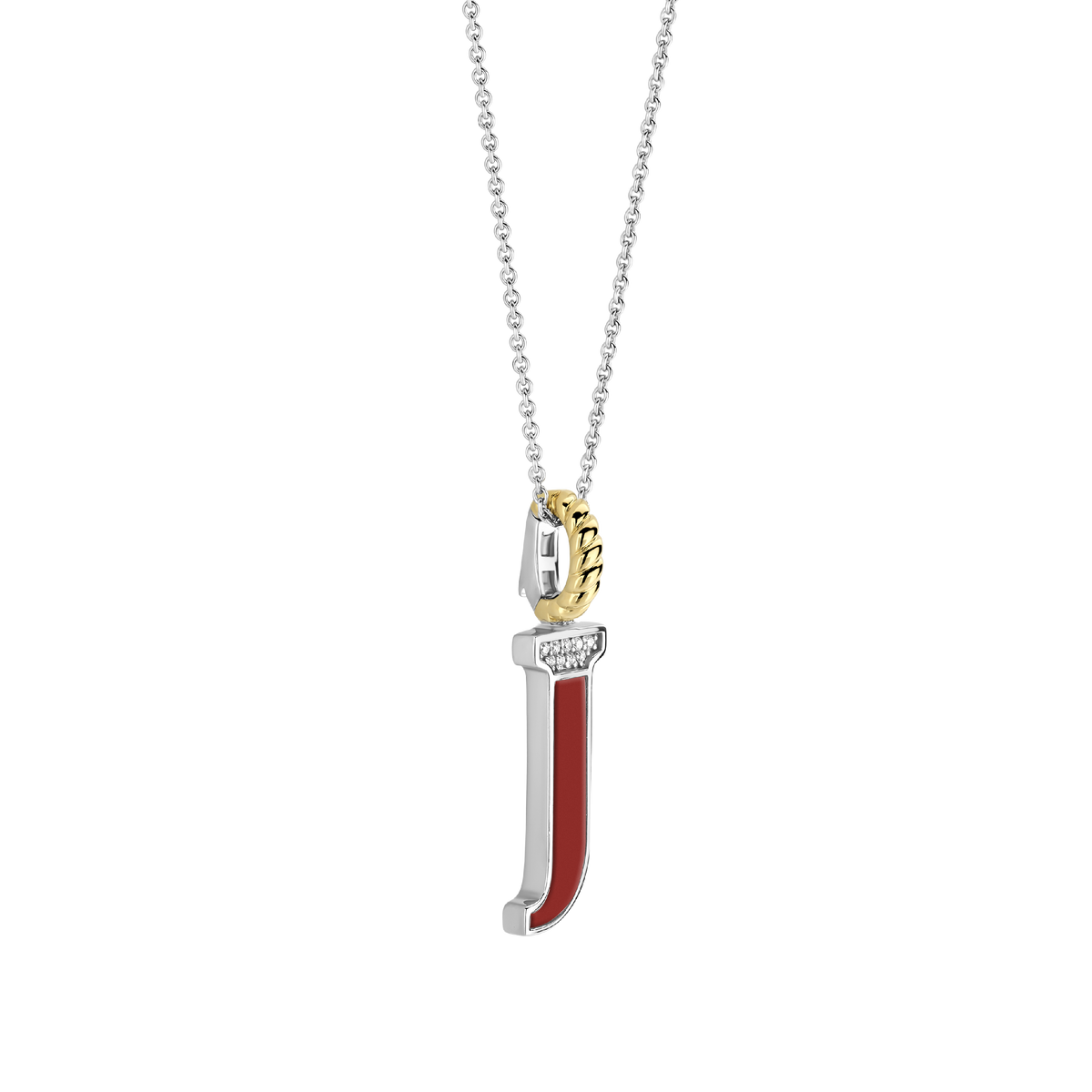 Ti Sento Milano Pendentif lettre J Lettres et chiffres 6840CR_J