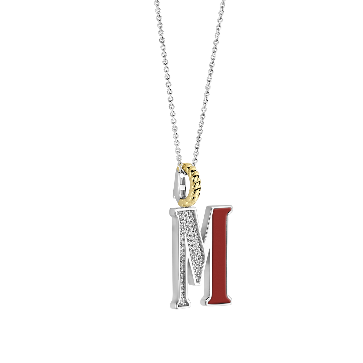 Ti Sento Milano Pendentif lettre M Lettres et chiffres 6840CR_M