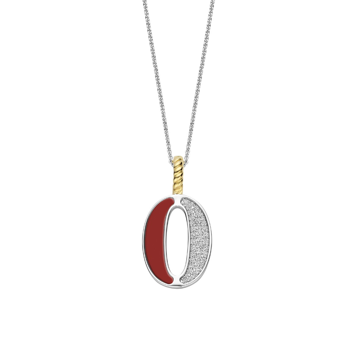 Ti Sento Milano Pendentif lettre O Lettres et chiffres 6840CR_O