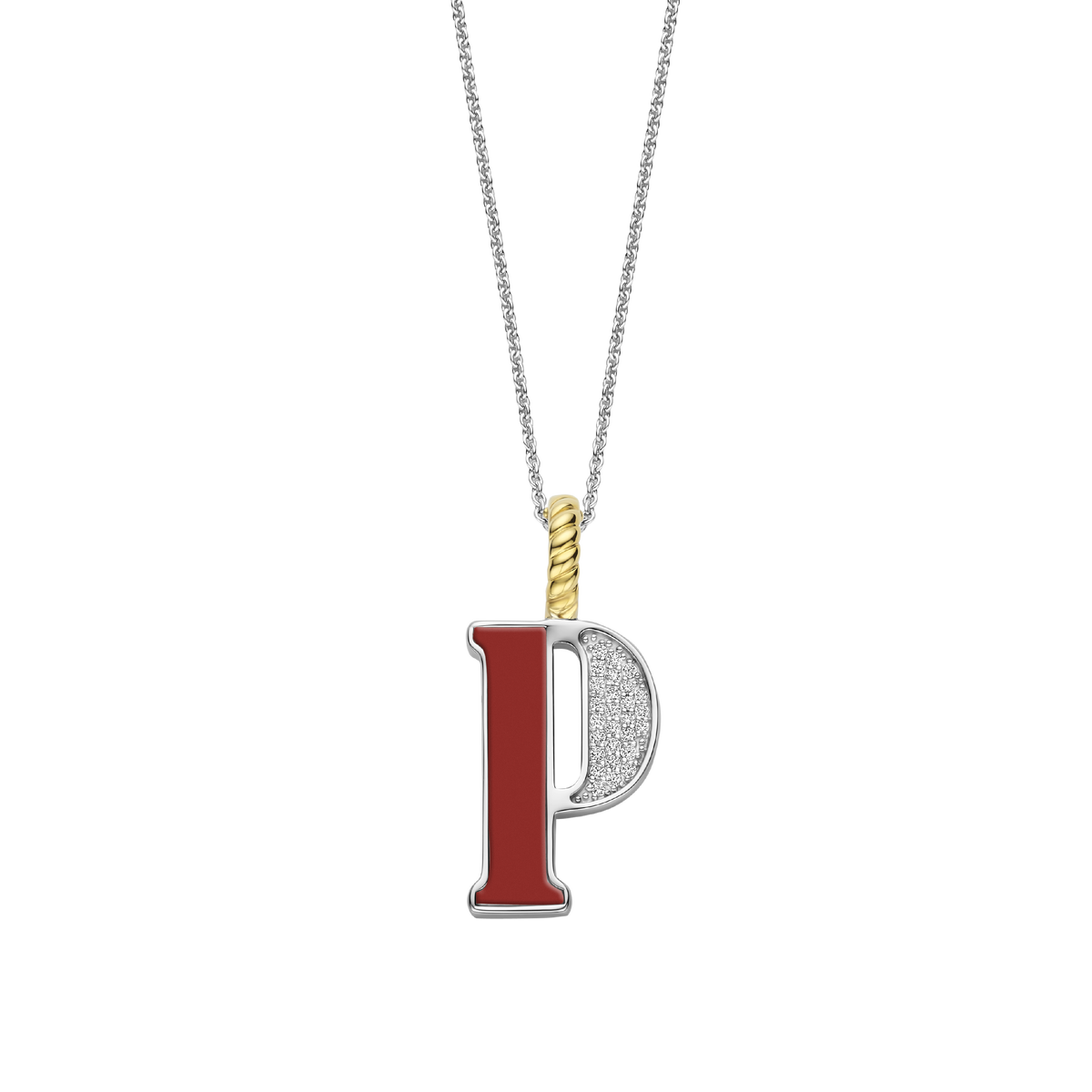 Ti Sento Milano Pendentif lettre P Lettres et chiffres 6840CR_P