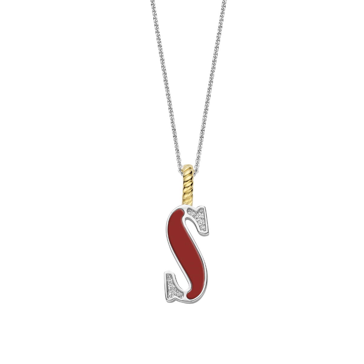 Ti Sento Milano Pendentif lettre S Lettres et chiffres 6840CR_S