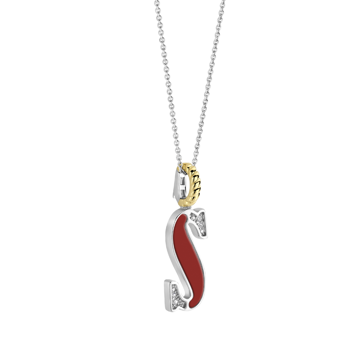 Ti Sento Milano Pendentif lettre S Lettres et chiffres 6840CR_S