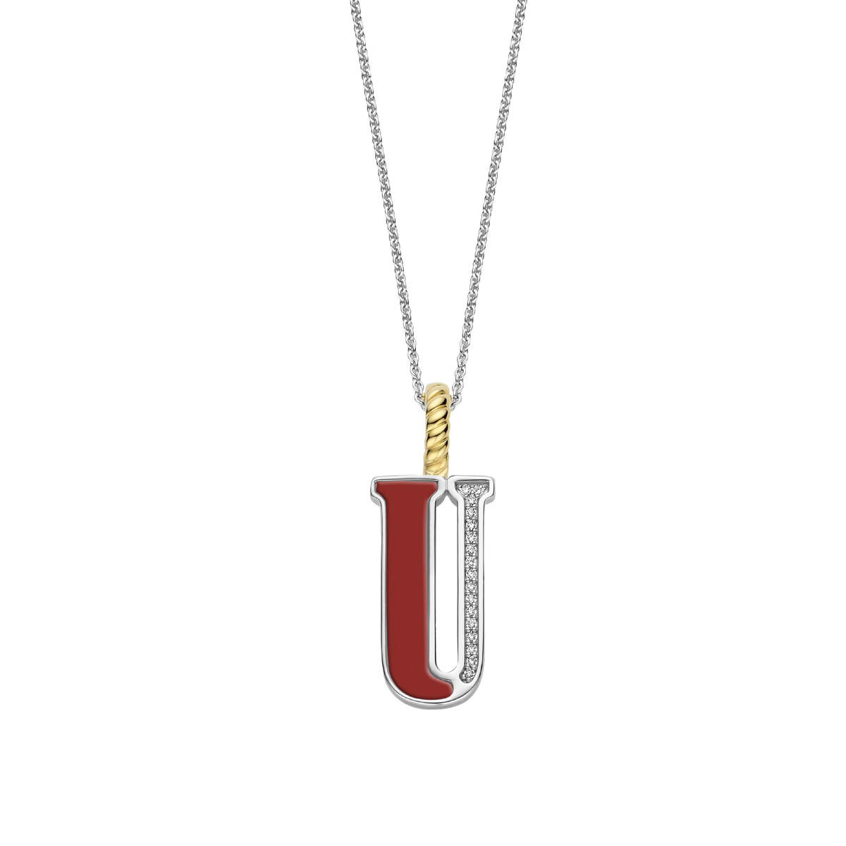 Ti Sento Milano Pendentif lettre U Lettres et chiffres 6840CR_U