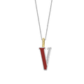 Ti Sento Milano Pendentif lettre V Lettres et chiffres 6840CR_V