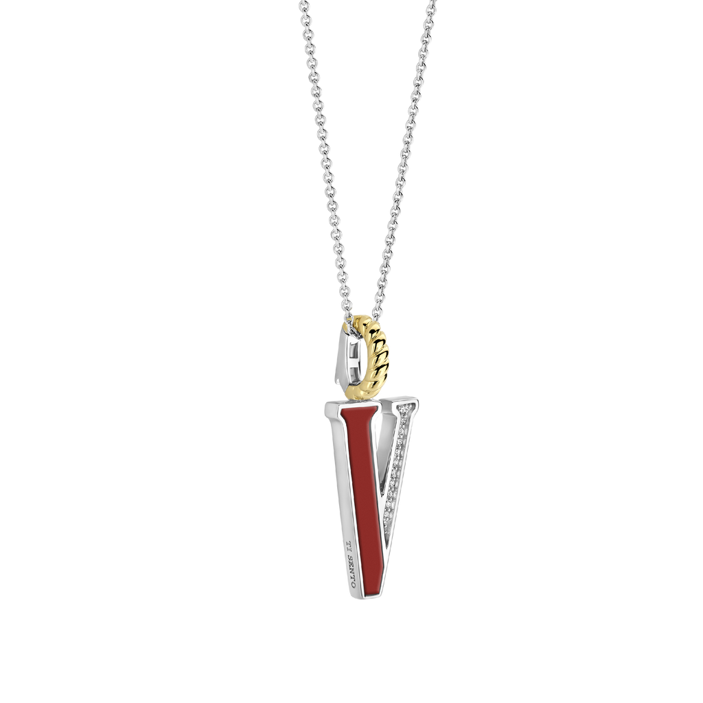 Ti Sento Milano Pendentif lettre V Lettres et chiffres 6840CR_V