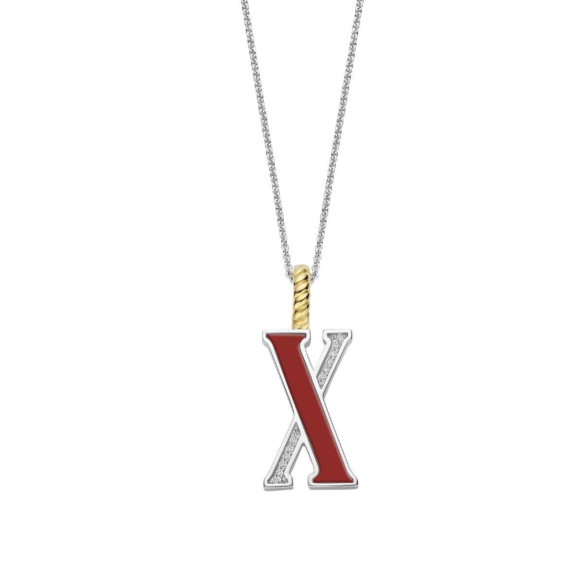 Ti Sento Milano Pendentif lettre X Lettres et chiffres 6840CR_X