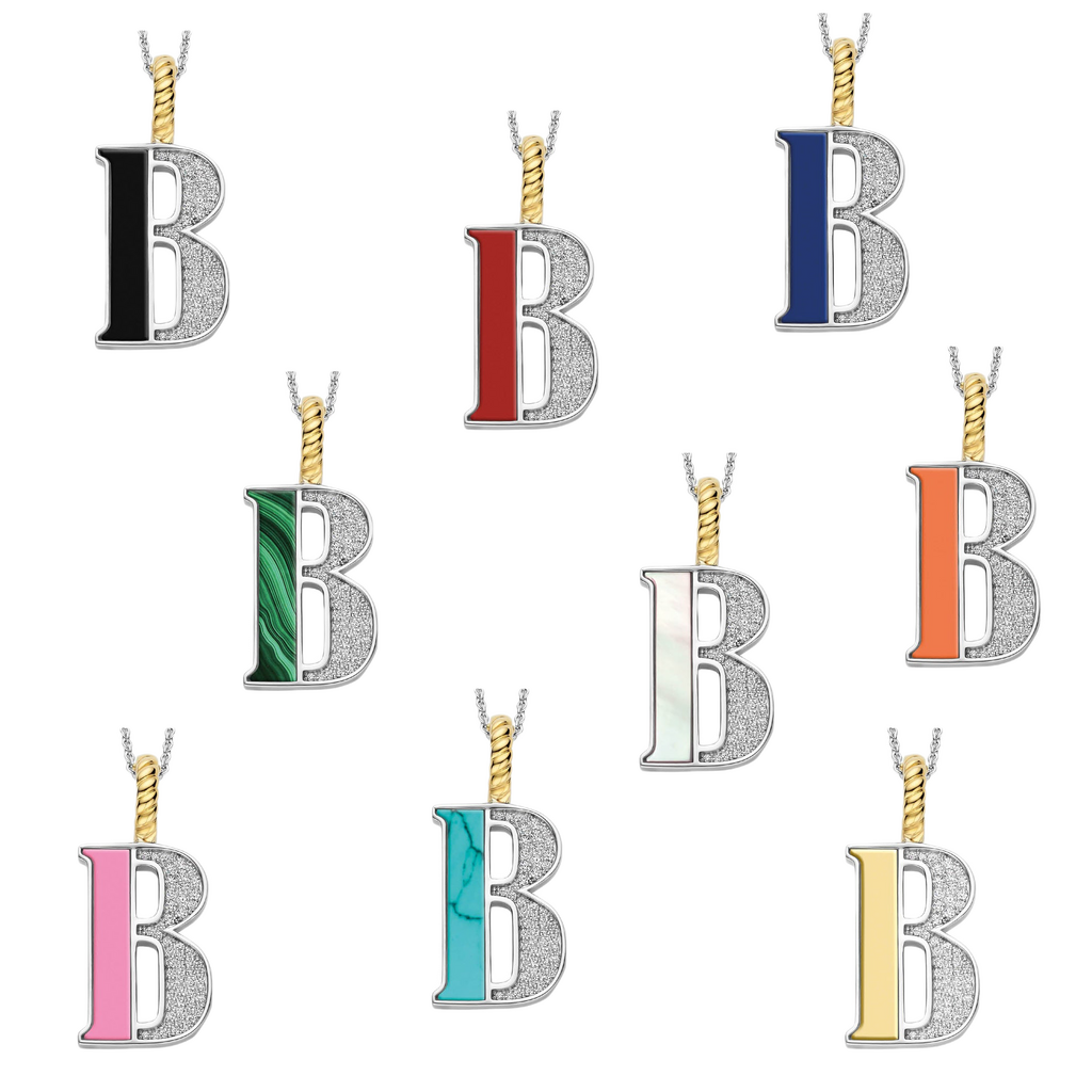Ti Sento Milano Pendentif lettre B Lettres et chiffres 6840TQ_B