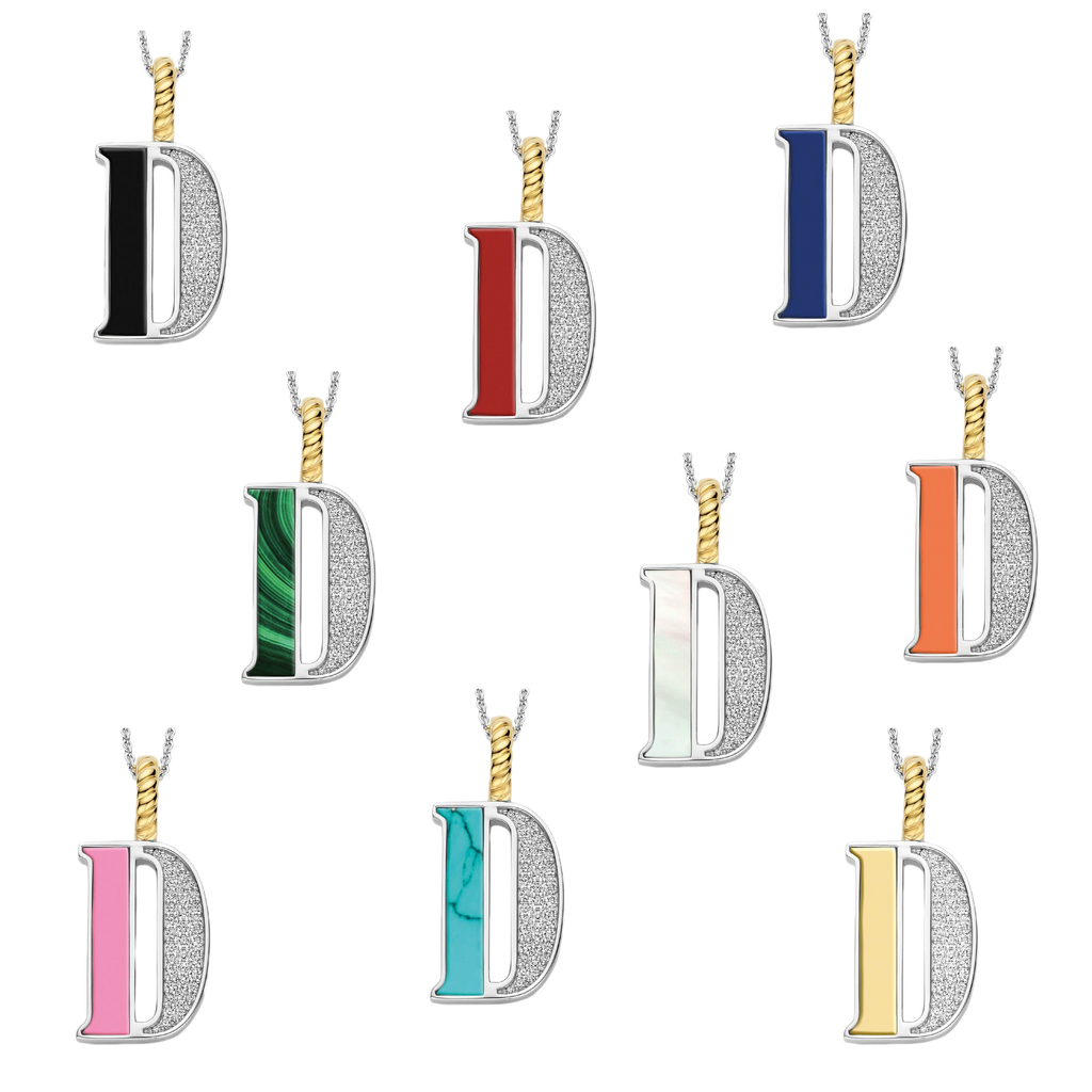 Ti Sento Milano Pendentif lettre D Lettres et chiffres 6840PI_D