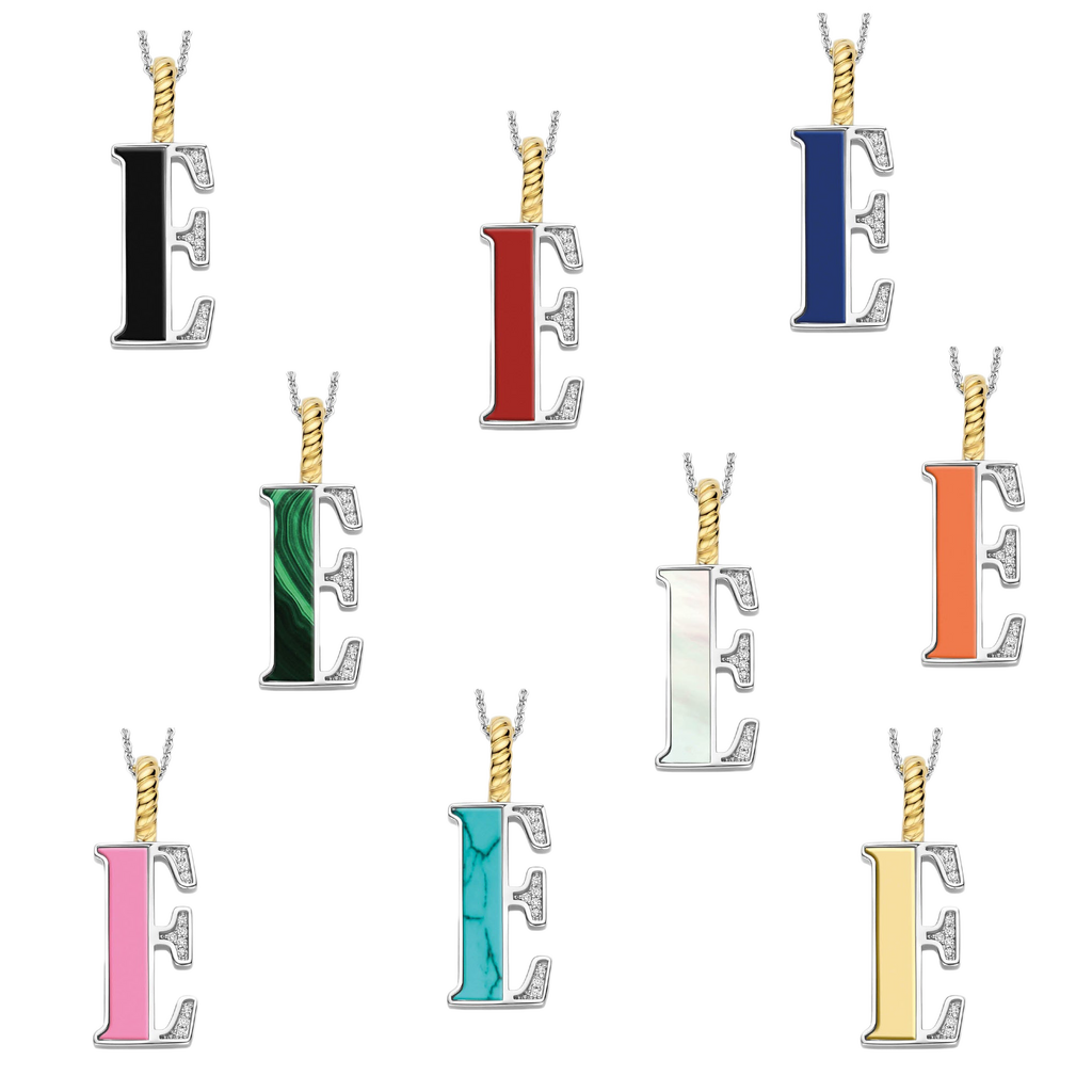 Ti Sento Milano Pendentif lettre E Lettres et chiffres 6840OR_E