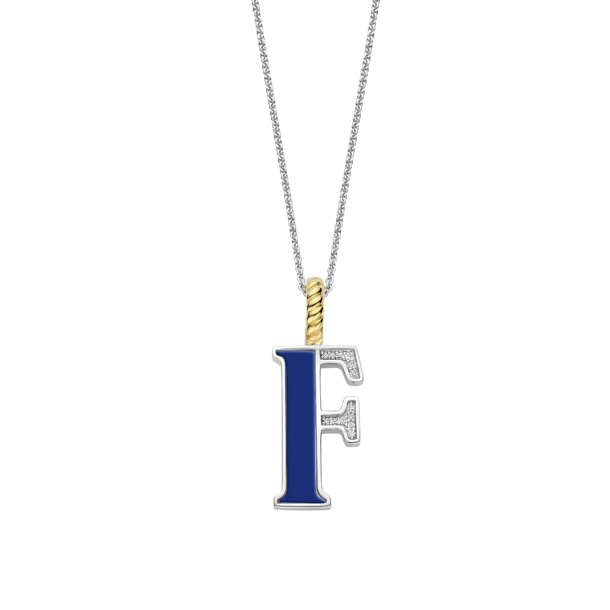 Ti Sento Milano Pendentif lettre F Lettres et chiffres 6840LB_F