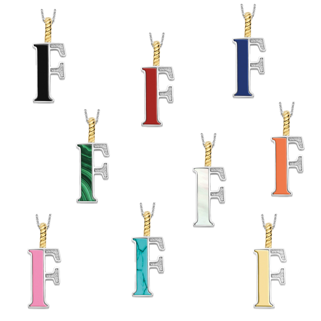 Ti Sento Milano Pendentif lettre F Lettres et chiffres 6840MA_F