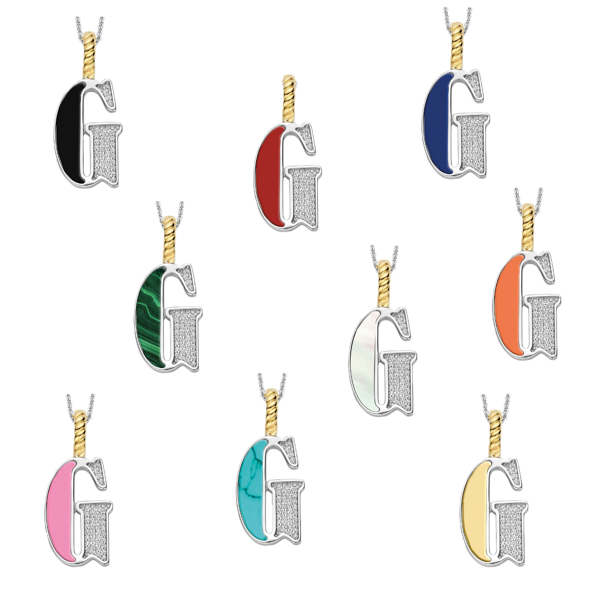 Ti Sento Milano Pendentif lettre G Lettres et chiffres 6840MA_G