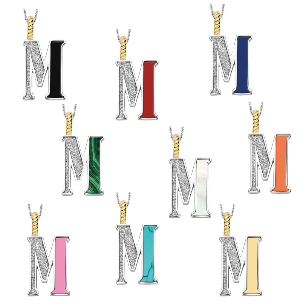 Ti Sento Milano Pendentif lettre M Lettres et chiffres 6840TQ_M