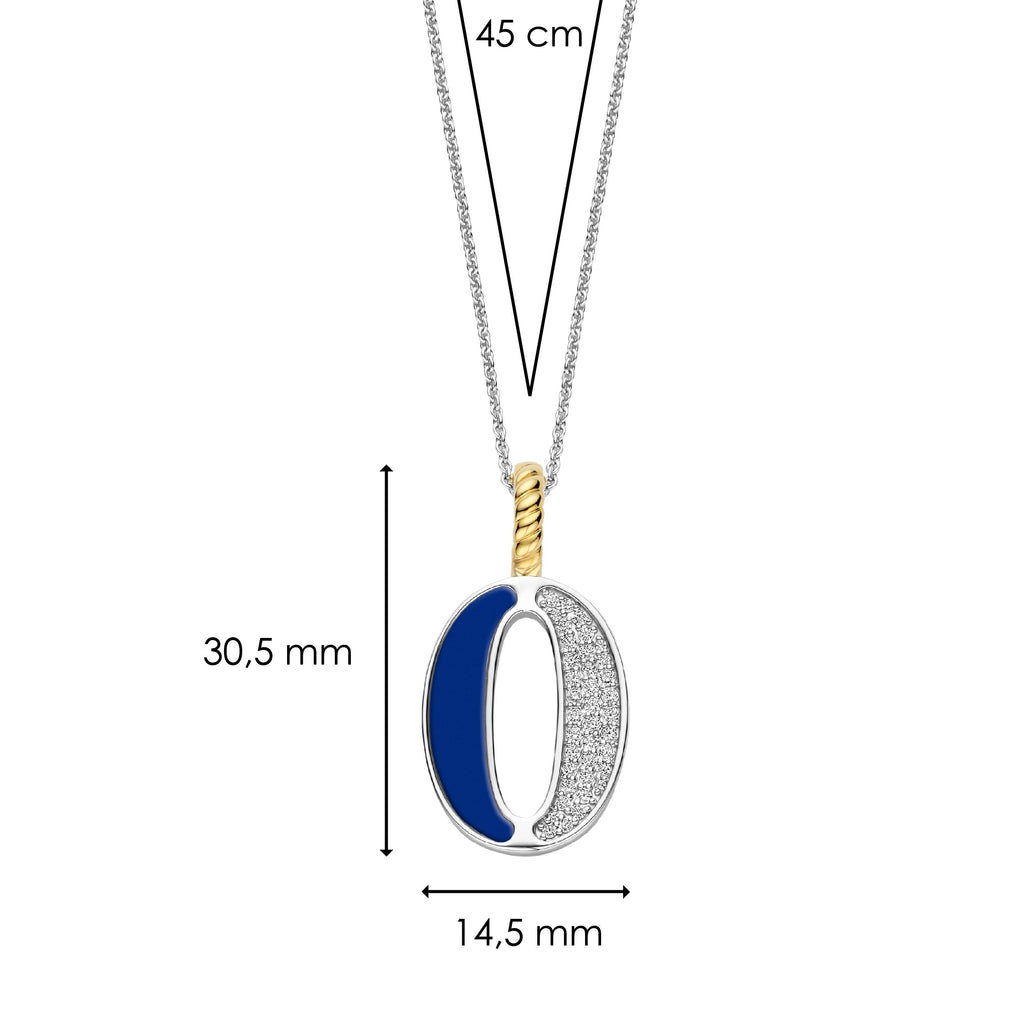 Ti Sento Milano Pendentif lettre O Lettres et chiffres 6840LB_O