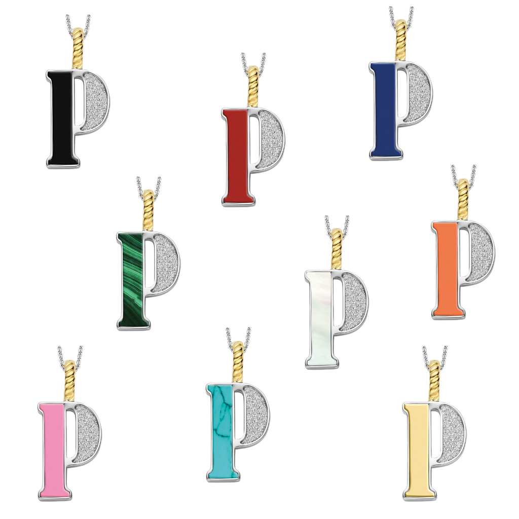 Ti Sento Milano Pendentif lettre P Lettres et chiffres 6840MW_P