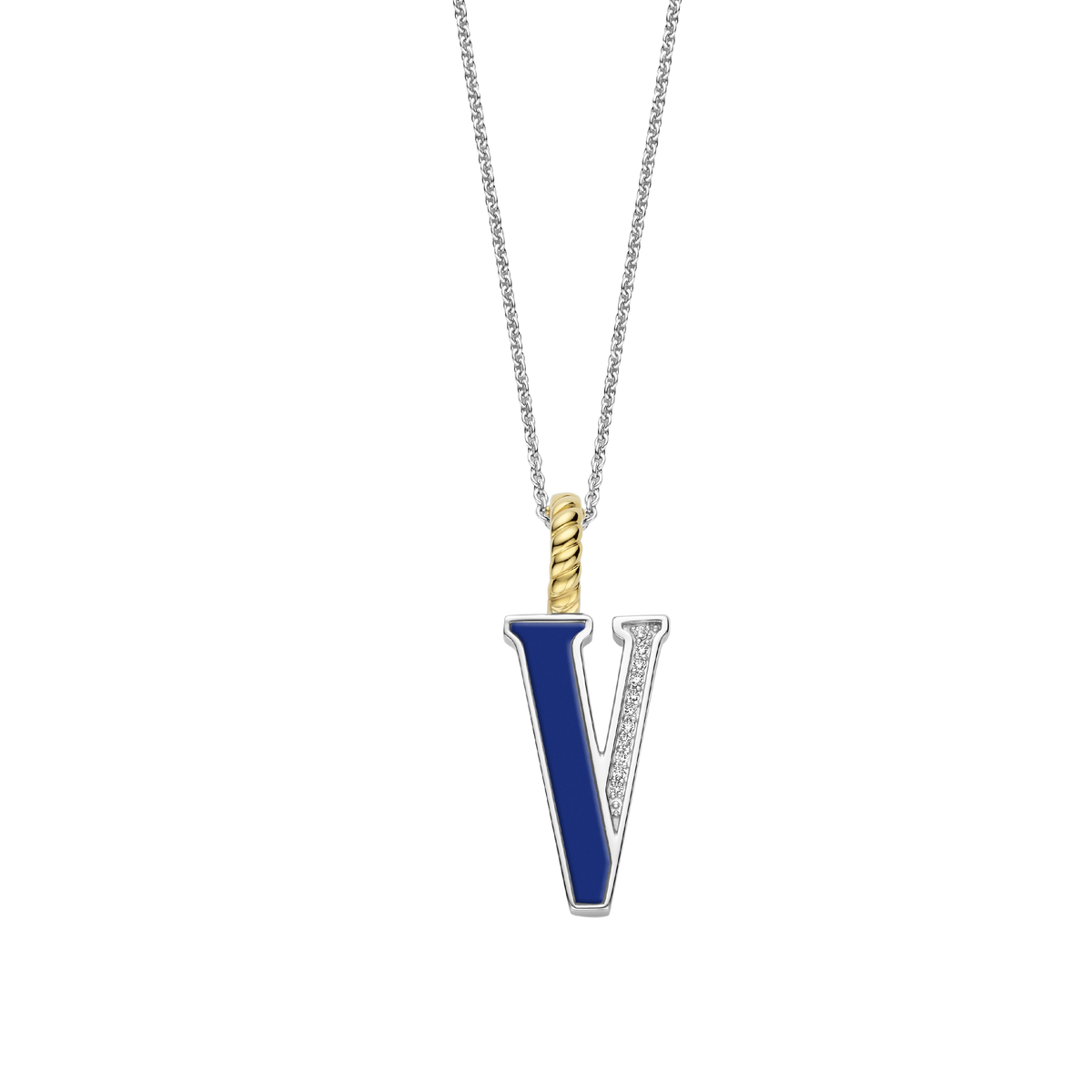 Ti Sento Milano Pendentif lettre V Lettres et chiffres 6840LB_V