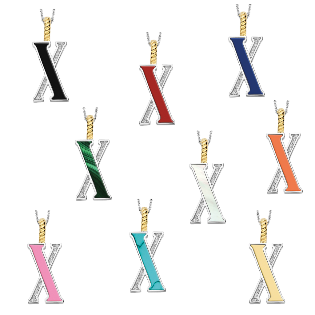 Ti Sento Milano Pendentif lettre X Lettres et chiffres 6840LB_X