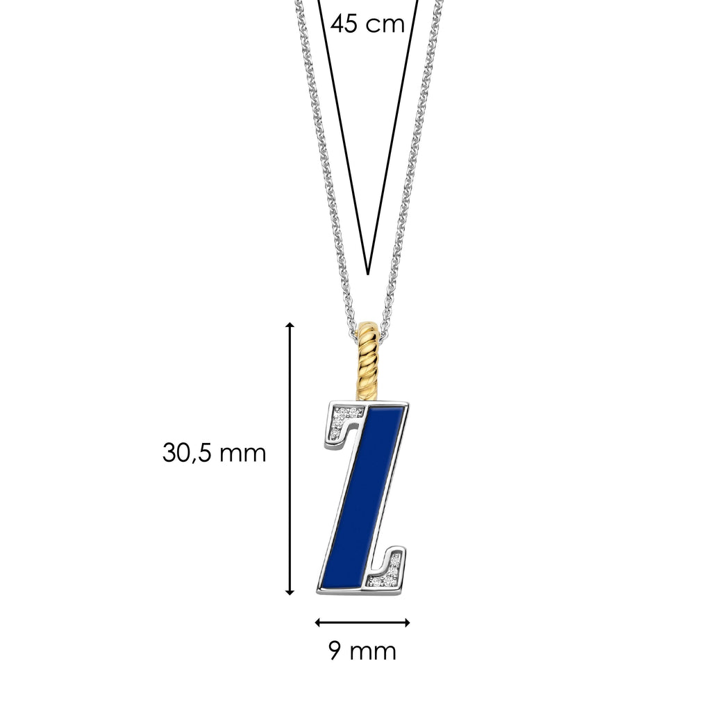 Ti Sento Milano Pendentif lettre Z Lettres et chiffres 6840LB_Z