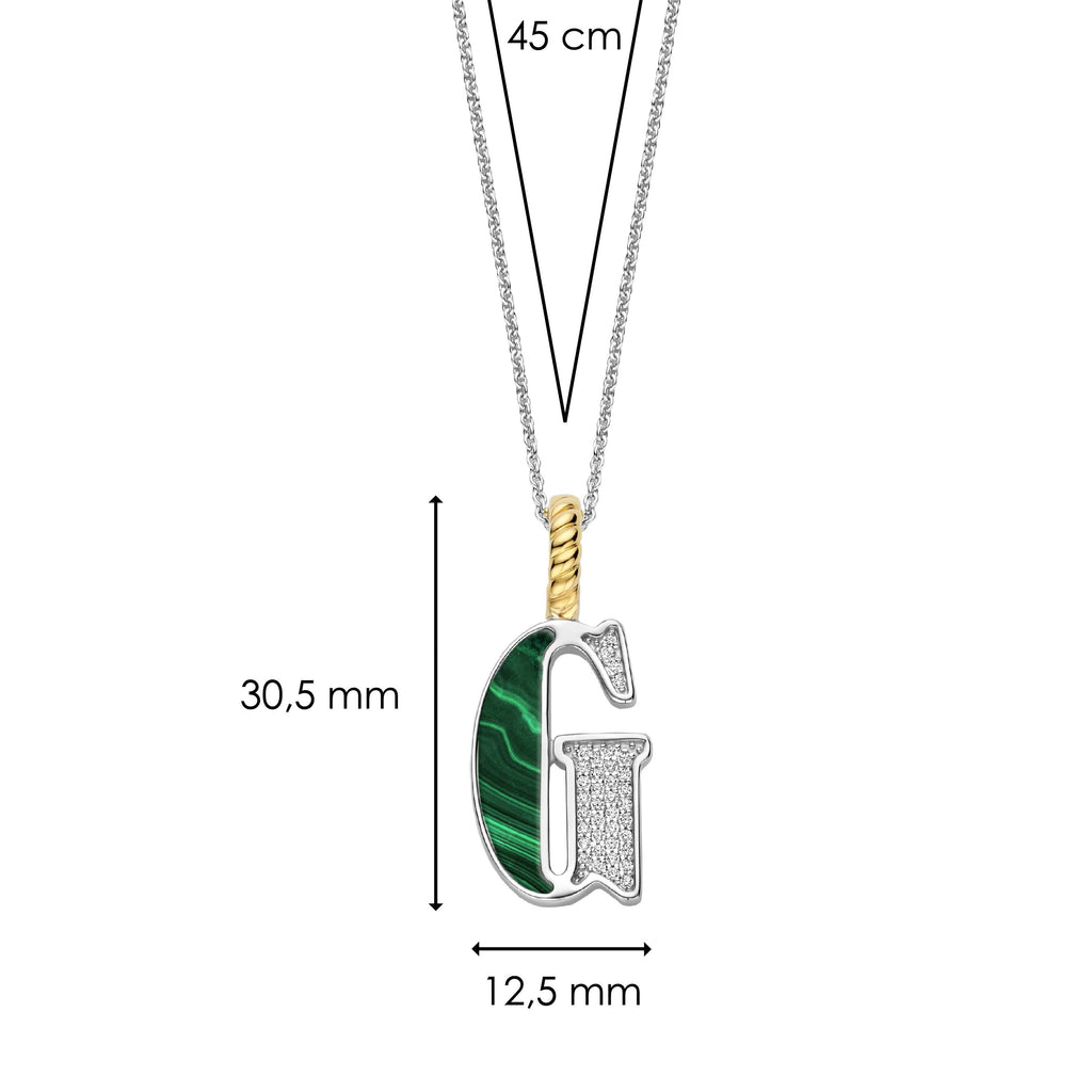 Ti Sento Milano Pendentif lettre G Lettres et chiffres 6840MA_G