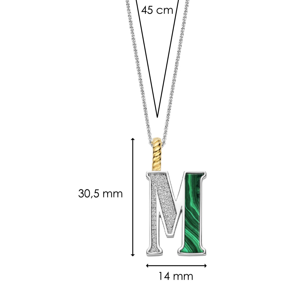 Ti Sento Milano Pendentif lettre M Lettres et chiffres 6840MA_M