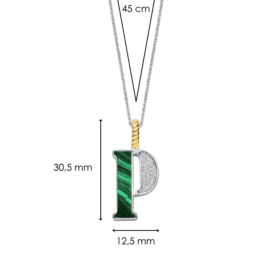 Ti Sento Milano Pendentif lettre P Lettres et chiffres 6840MA_P