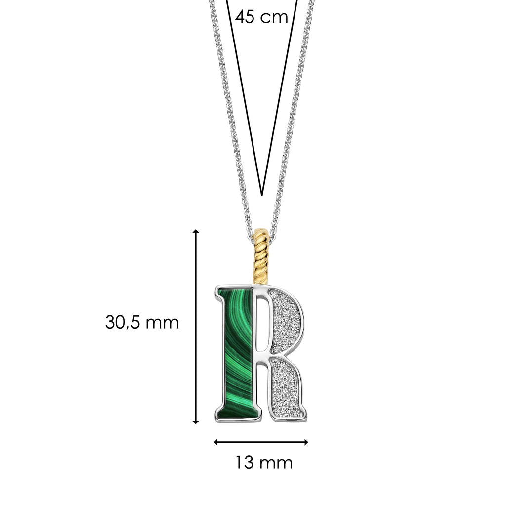 Ti Sento Milano Pendentif lettre R Lettres et chiffres 6840MA_R