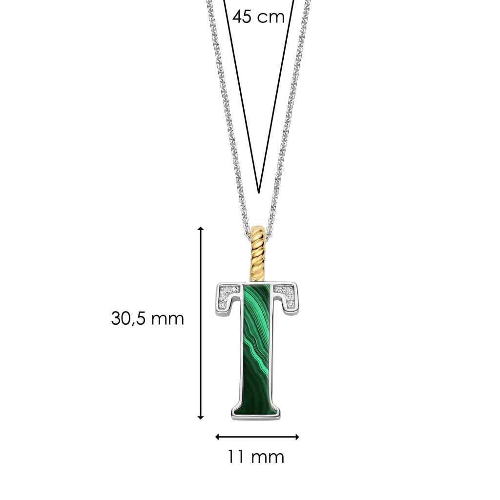 Ti Sento Milano Pendentif lettre T Lettres et chiffres 6840MA_T