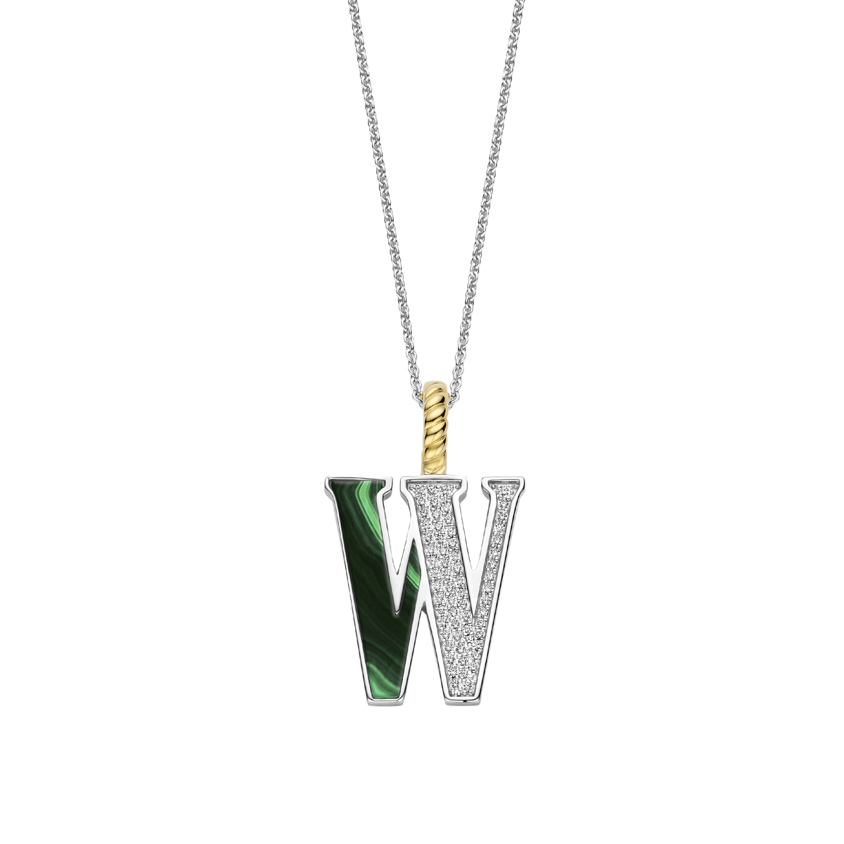 Ti Sento Milano Pendentif lettre W Lettres et chiffres 6840MA_W
