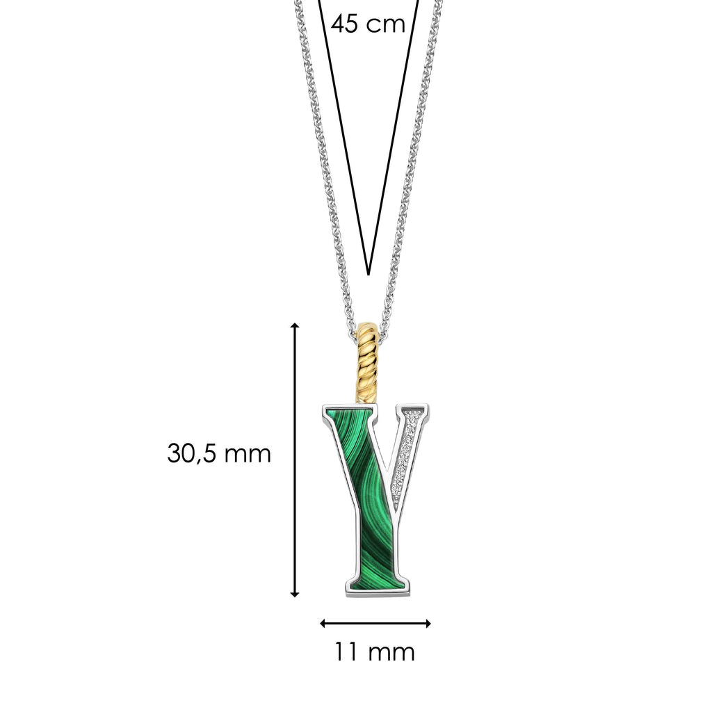 Ti Sento Milano Pendentif lettre Y Lettres et chiffres 6840MA_Y