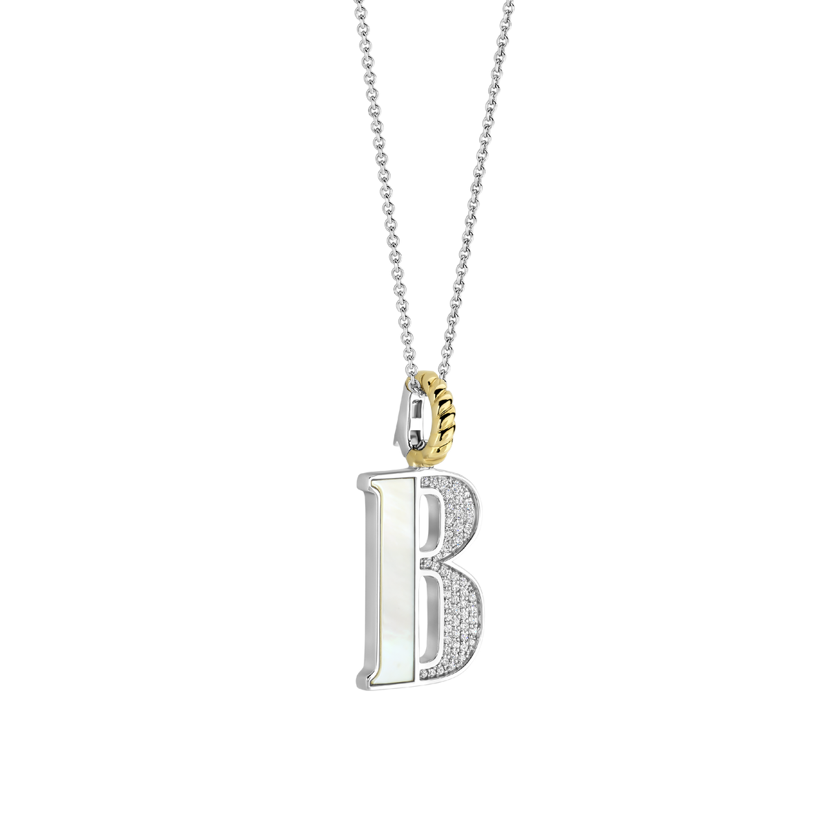 Ti Sento Milano Pendentif lettre B Lettres et chiffres 6840MW_B