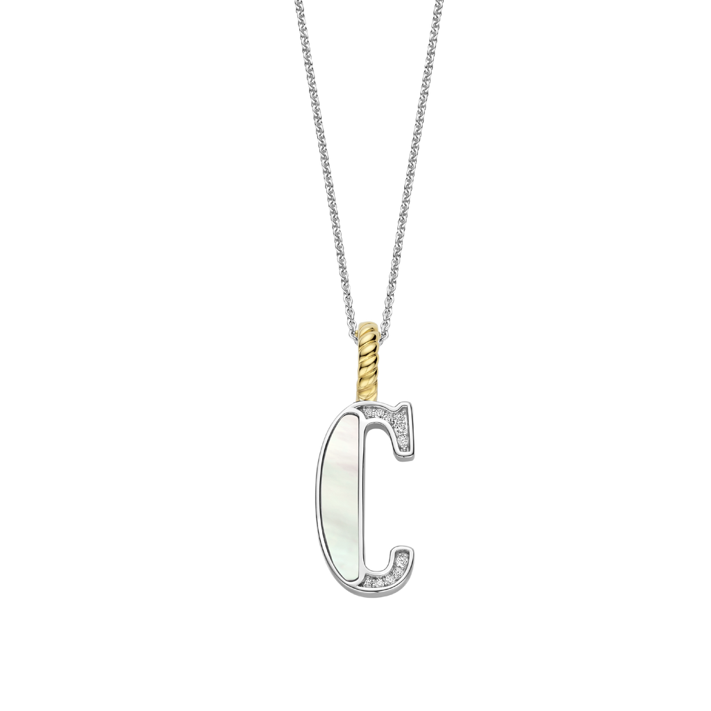 Ti Sento Milano Pendentif lettre C Lettres et chiffres 6840MW_C
