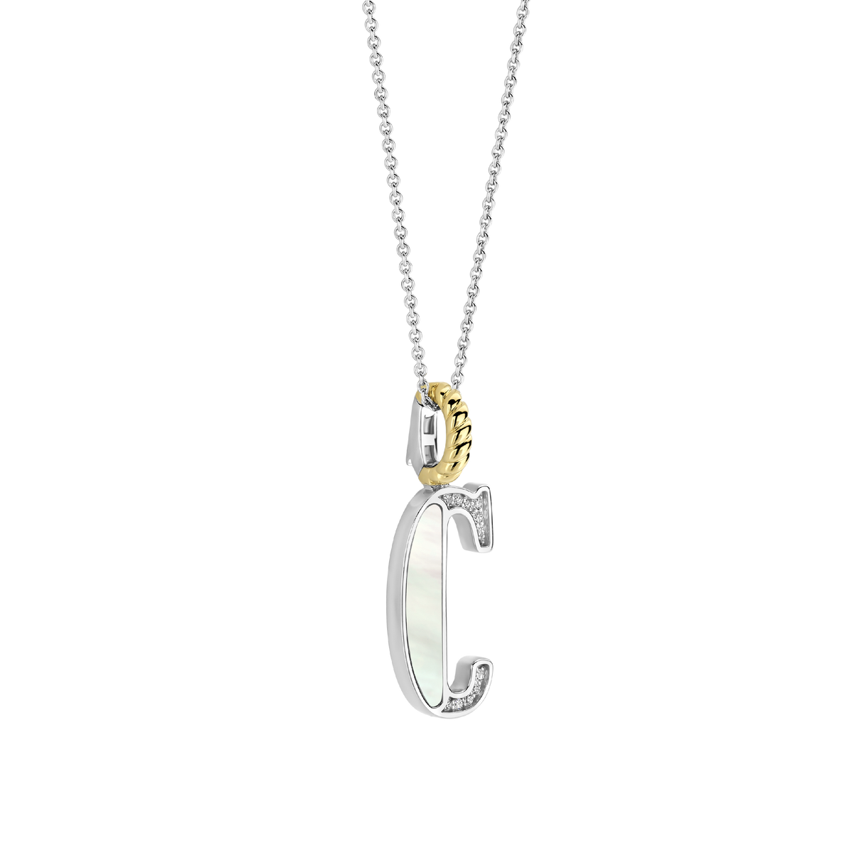Ti Sento Milano Pendentif lettre C Lettres et chiffres 6840MW_C
