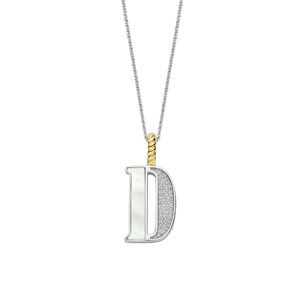 Ti Sento Milano Pendentif lettre D Lettres et chiffres 6840MW_D