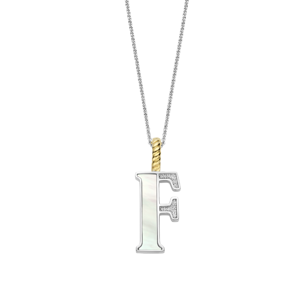 Ti Sento Milano Pendentif lettre F Lettres et chiffres 6840MW_F