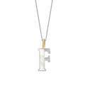 Ti Sento Milano Pendentif lettre F Lettres et chiffres 6840MW_F