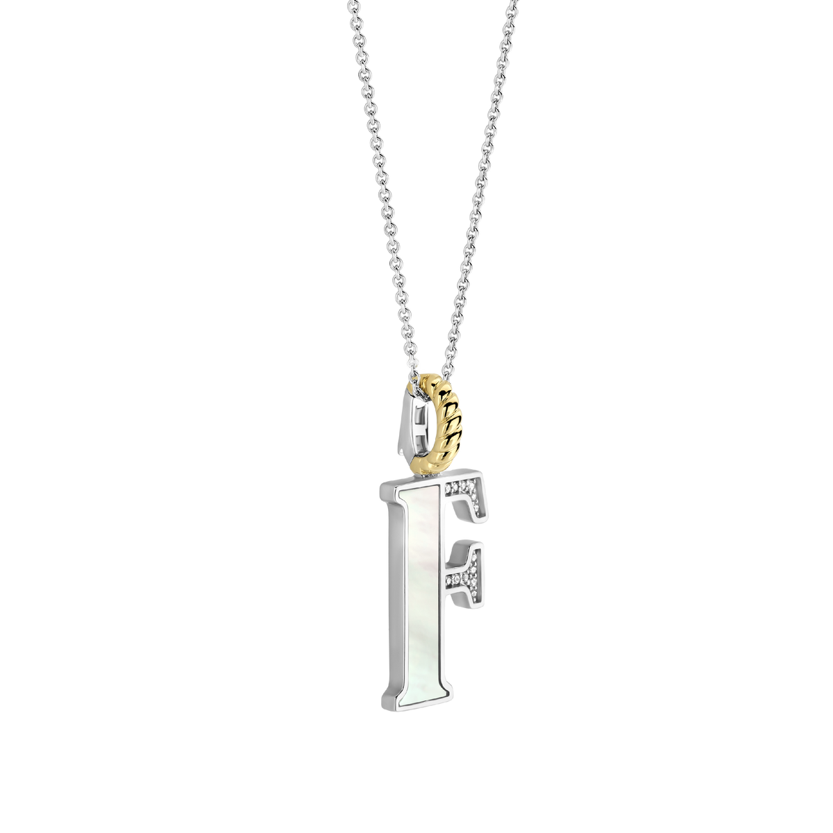 Ti Sento Milano Pendentif lettre F Lettres et chiffres 6840MW_F