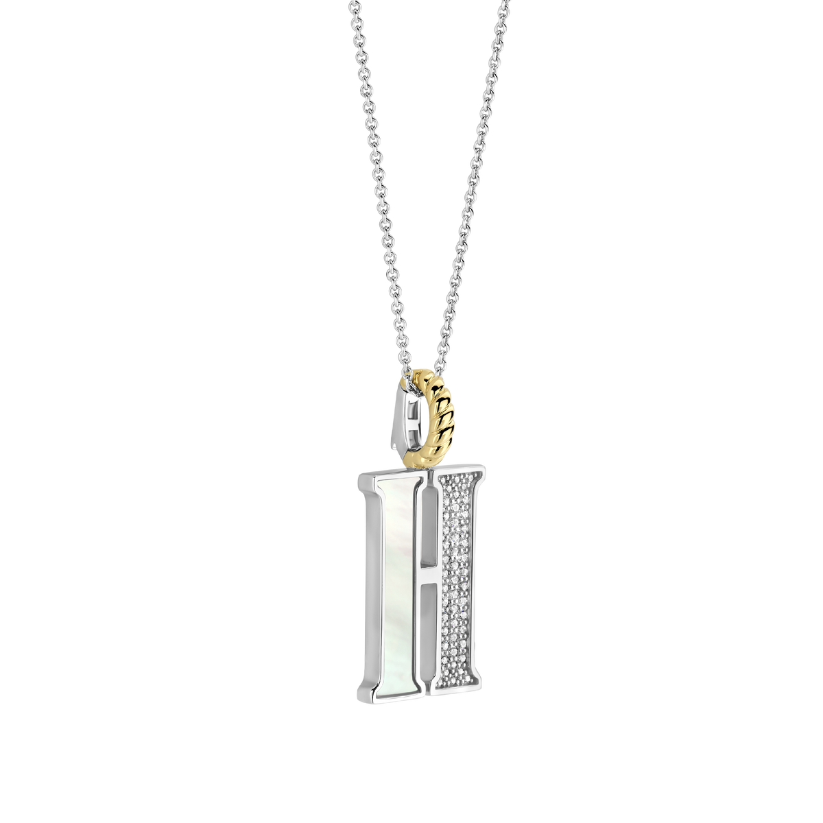Ti Sento Milano Pendentif lettre H Lettres et chiffres 6840MW_H