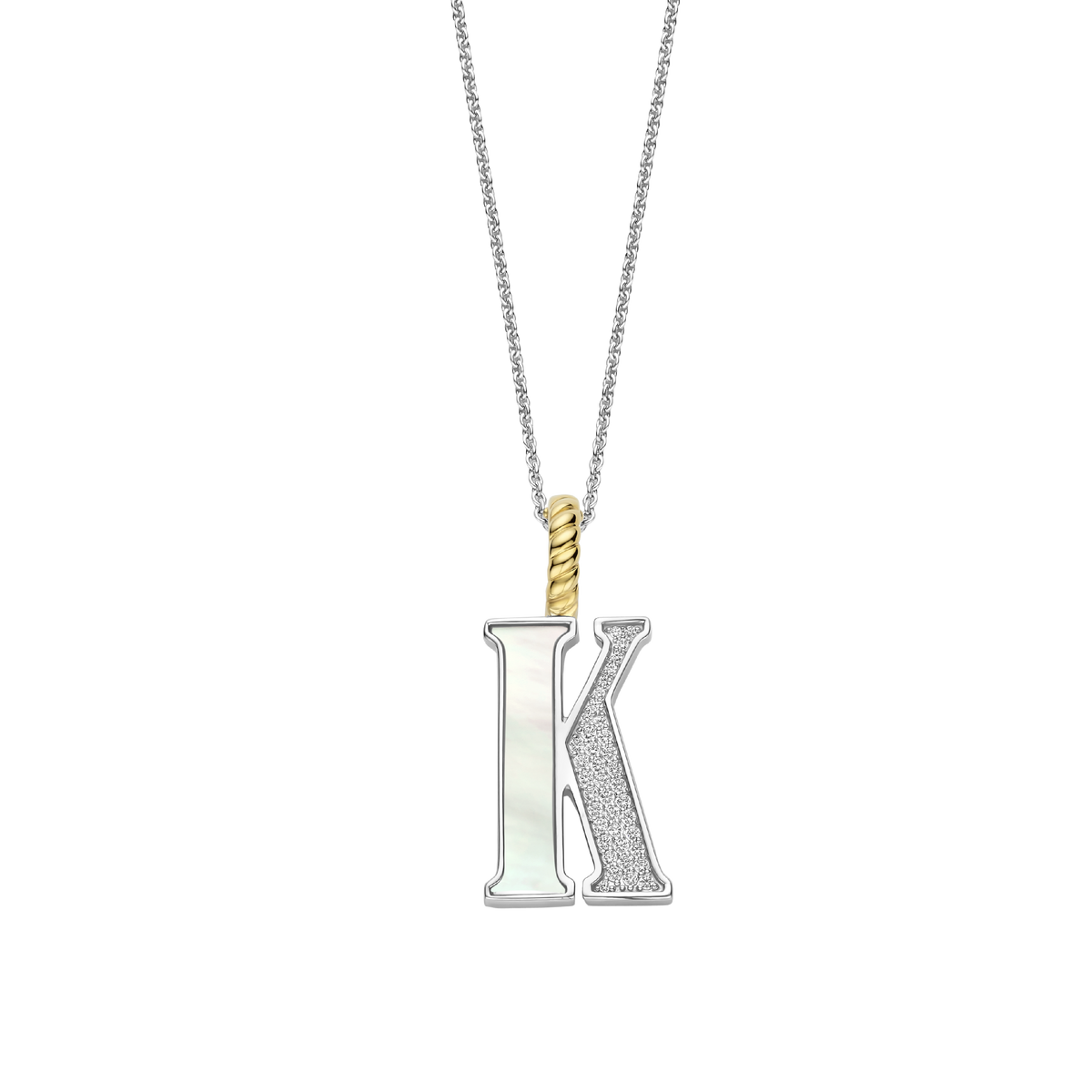 Ti Sento Milano Pendentif lettre K Lettres et chiffres 6840MW_K