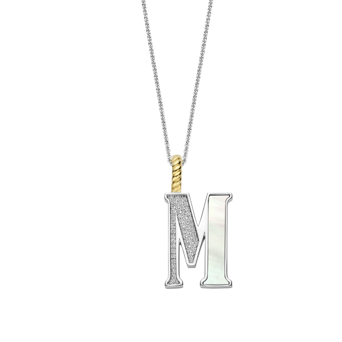 Ti Sento Milano Pendentif lettre M Lettres et chiffres 6840MW_M