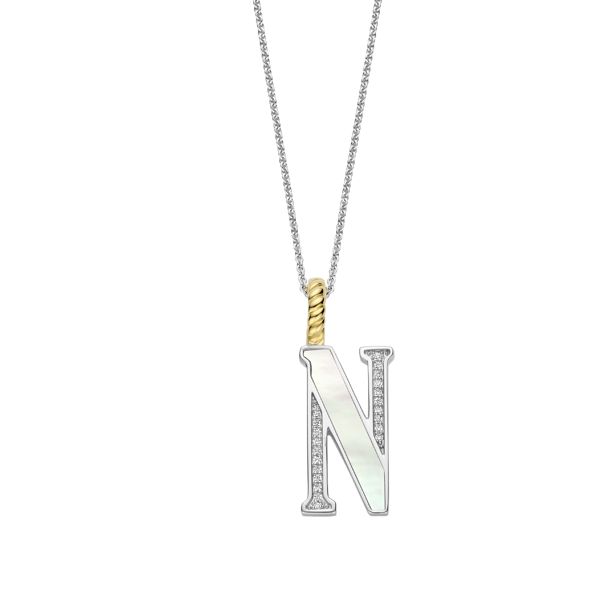 Ti Sento Milano Pendentif lettre N Lettres et chiffres 6840MW_N